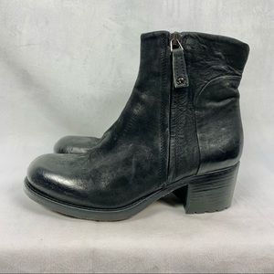 HUNDRED | 100 Distressed Leather Ankle Boots